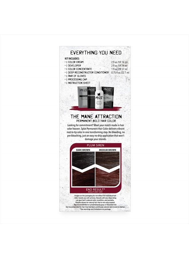 SPLAT Plum Siren Double Lift Permament Hair Dye Kit for Brunettes - Image 3