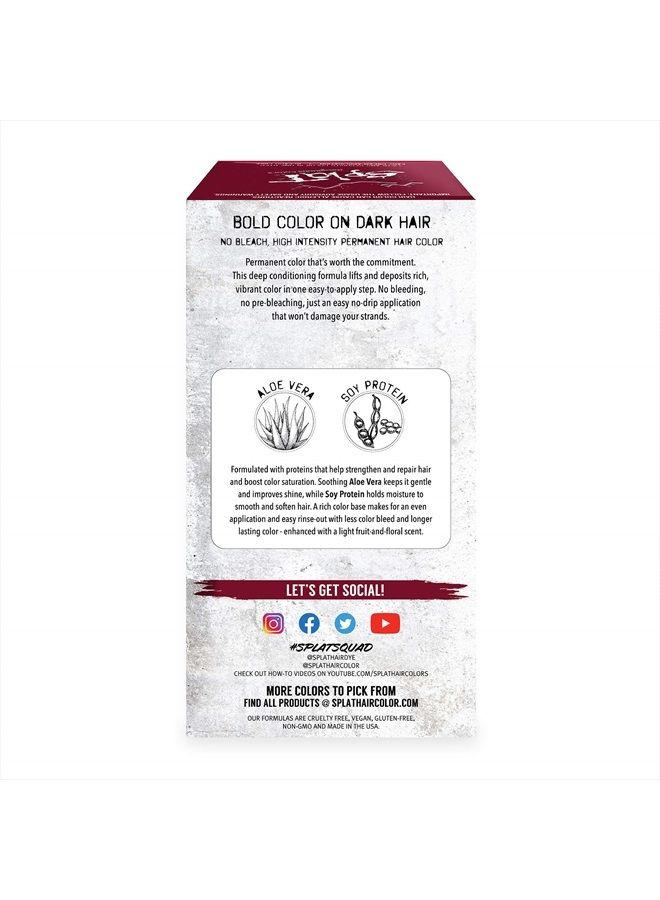 SPLAT Plum Siren Double Lift Permament Hair Dye Kit for Brunettes - Image 5