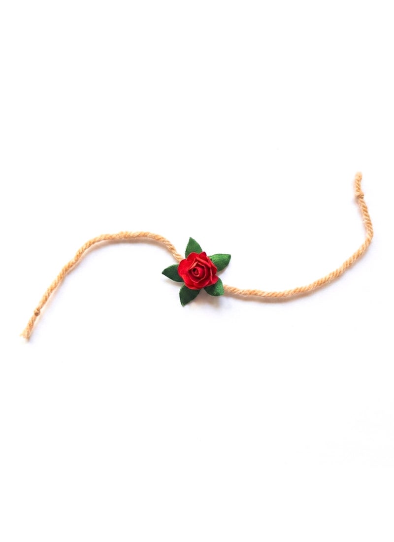 Madhoor Eco-Friendly Plantable Rose Flower Rakhi for Brother & Raksha Bandhan Gifting, 1 Piece - Image 3