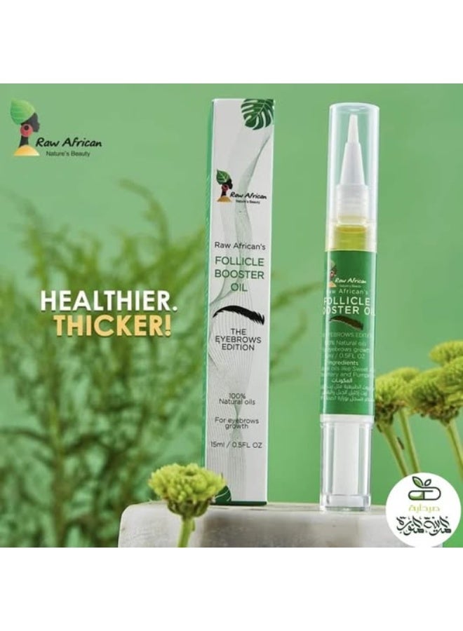 Raw African Eyebrows Follicle Booster Oil 15 Ml (Packaging may vary) - Image 3