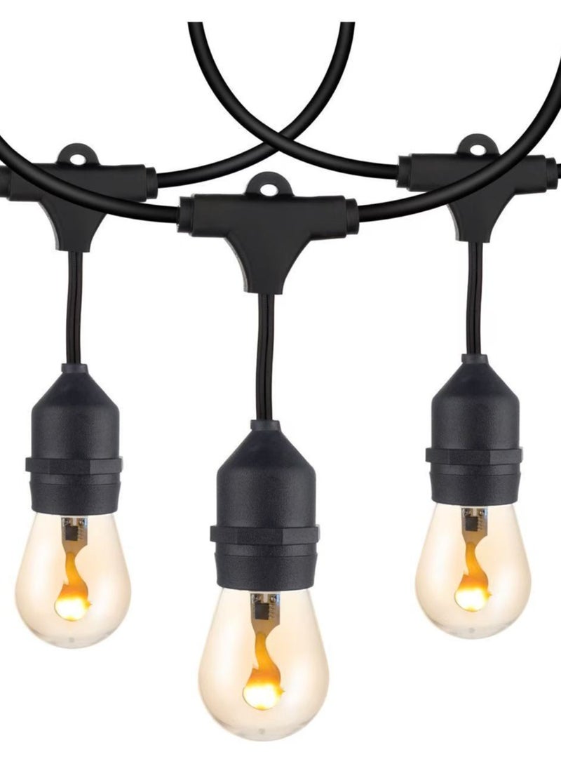 Smart Rahah Solar Powered Outdoor  String Lights, 10 meter solar garden lights, 15 LED patio lights, UV-resistant outdoor lighting, IP65 weatherproof lights, solar-powered decor, 1200mAh solar lights  - Image 2