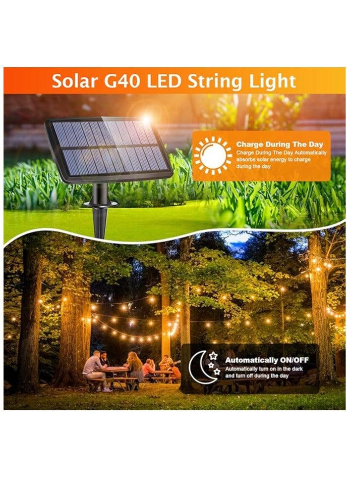 Smart Rahah Solar Powered Outdoor  String Lights, 10 meter solar garden lights, 15 LED patio lights, UV-resistant outdoor lighting, IP65 weatherproof lights, solar-powered decor, 1200mAh solar lights  - Image 4