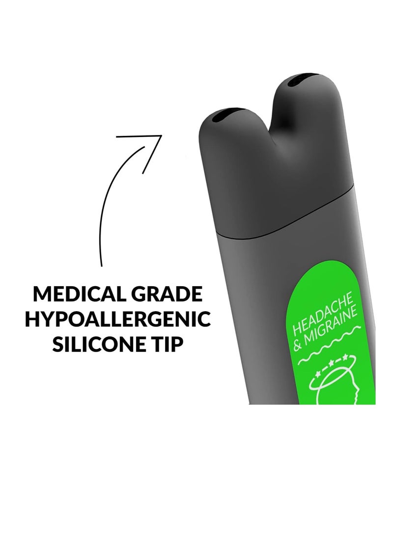 Natranal - Headache Relief Nasal Inhaler - Portable Aromatherapy Inhaler with Natural Essential Oils, Migraine Stick Inhaler for Headaches & Migraines Relief - (Minty Floral Aroma) - Image 1