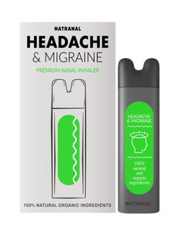 Headache Relief Nasal Inhaler - Portable Aromatherapy Inhaler with Natural Essential Oils, Migraine Stick Inhaler for Headaches & Migraines Relief - (Minty Floral Aroma)