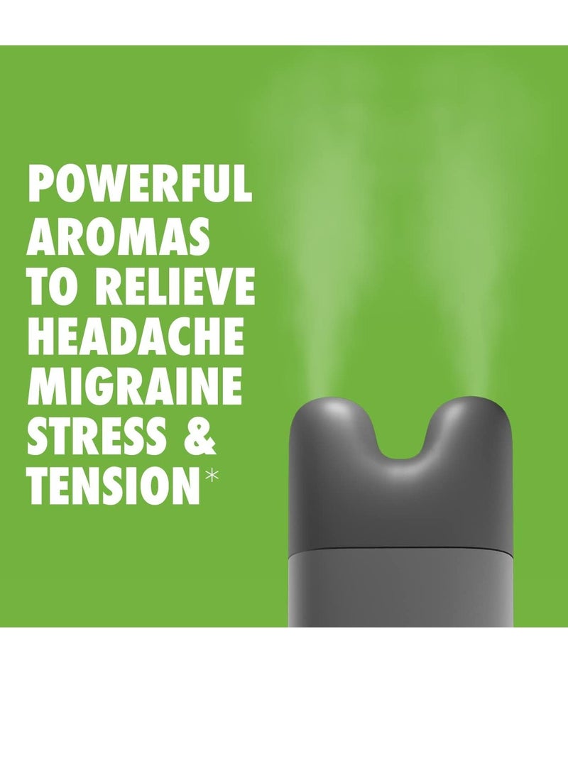 Natranal - Headache Relief Nasal Inhaler - Portable Aromatherapy Inhaler with Natural Essential Oils, Migraine Stick Inhaler for Headaches & Migraines Relief - (Minty Floral Aroma) - Image 1