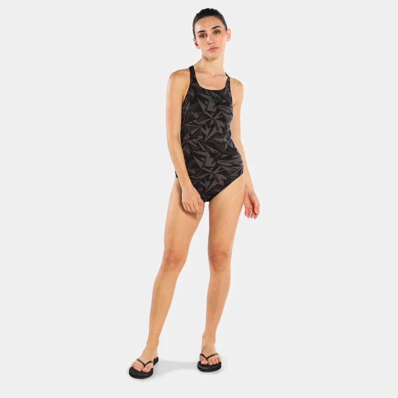 speedo Women's Hyperboom Allover Print Medalist One-Piece Swimsuit
