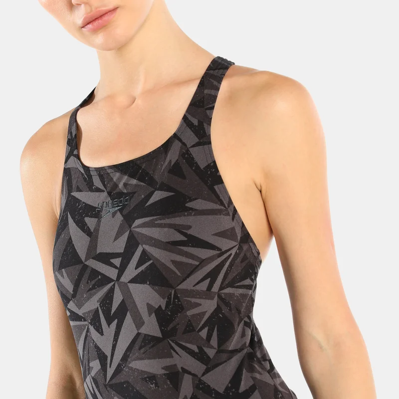 speedo Women's Hyperboom Allover Print Medalist One-Piece Swimsuit