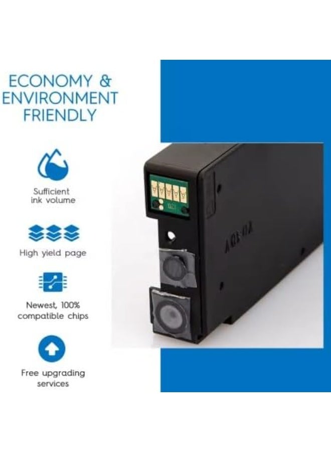 Terabyte 1400X Compatible Inkjet Cartridge Set for Canon Maxify MB2140, C-1400XL Series, Black/Cyan/Magenta/Yellow, 4-Pack, 1200 Page Yield, 15 x 7 x 7.2 cm - Image 3