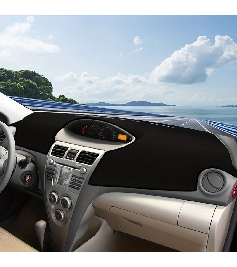Dashboard Sunshade Cover Black for Toyota Vios 2008 2013 Right Hand Drive - Image 4