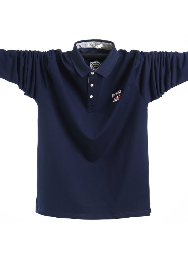 Autumn Casual Polo Shirt Men's Polo Shirt Long Sleeves Oversized Men Tees Cotton Male Large Tee Slim Loose Large Size - Image 1