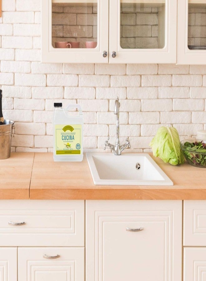 fruits and passion Fruits & Passion Cucina Dish Detergent Refill Sea Salt and Amalfi Lemon, 33.8 oz - Image 4