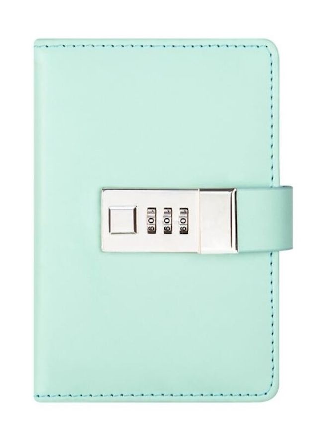 NIBEMINENT Pu Leather Mini Lock Diary Green - Image 1