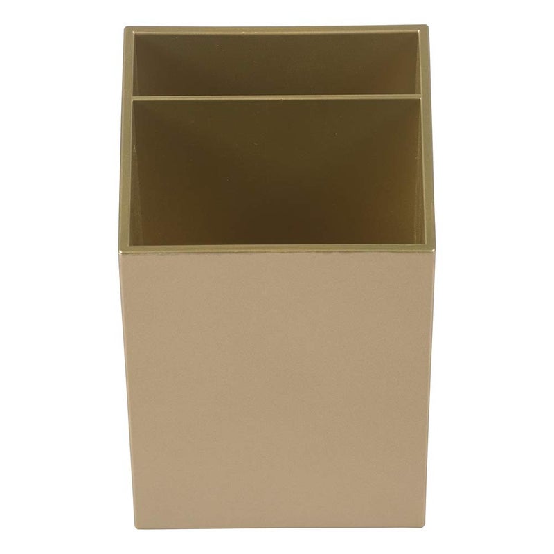 JAM Paper Plastic Pen Holder - Gold - Desktop Pencil Cup Sold Individually - Image 3