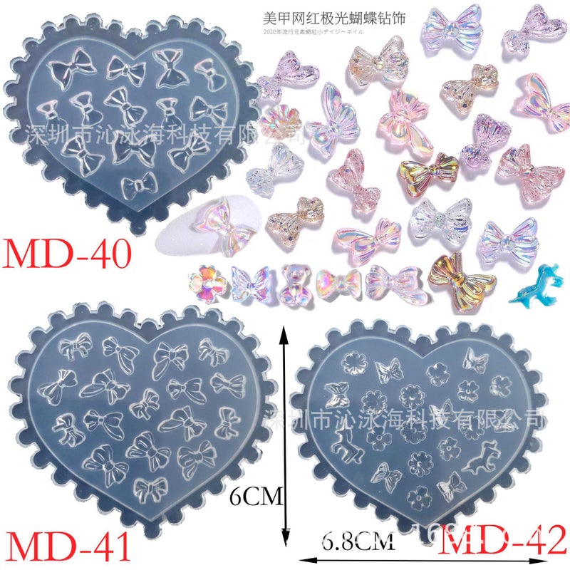 Nail Art Silicone Mold Md-1 To 40, Handmade Diy With No Threshold Required To Create Fashionable And Personalized 3D Relief Flowers - Image 2