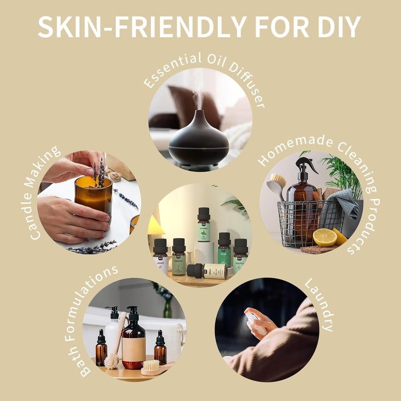 MISIJI Atherische Oil Set Top 6 Aromatherapy-ätherische Öle für Diffusor für Zuhause, Air Frischung Diffuser Öle Düfte für Aromatherapy, Wäsche, Kerze & Seife Machen, Luftbefeuchter 6 x 10 ml - Image 5