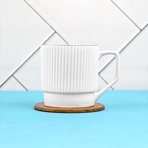 UPC U.P.C. Cup Set of 6 for Tea, Ceramic Tea Cups Set of 6, Microwave Safe Cup, Dishwasher Safe Cups, Bone-Ash Free Coffee Cup-150ml. - Image 4