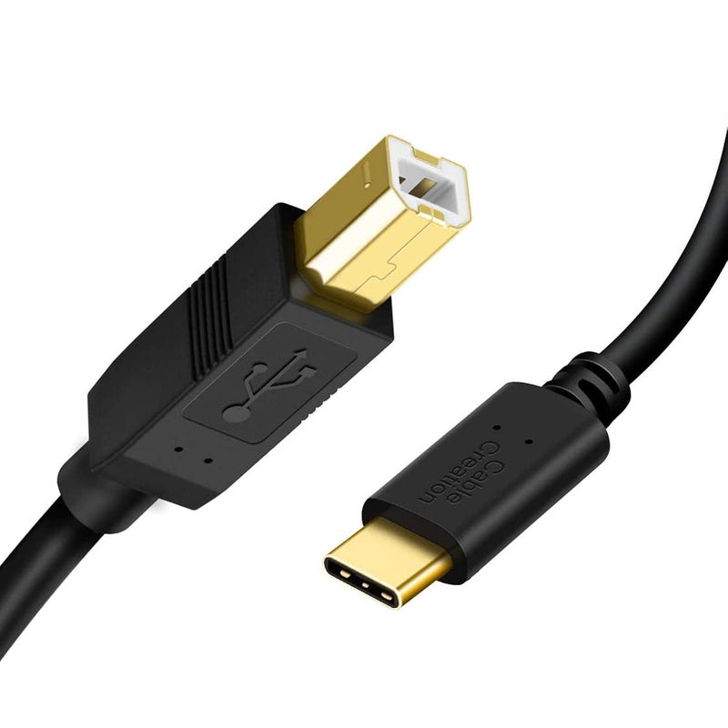 USB B to C Cable 15FT, USB C to Printer Midi Cable | Type B to Type C Cord Compatible with Most USB-B Port Printers, MacBook Pro/Air, Yamaha Midi Controller/Keyboard, 4.5m - Image 1