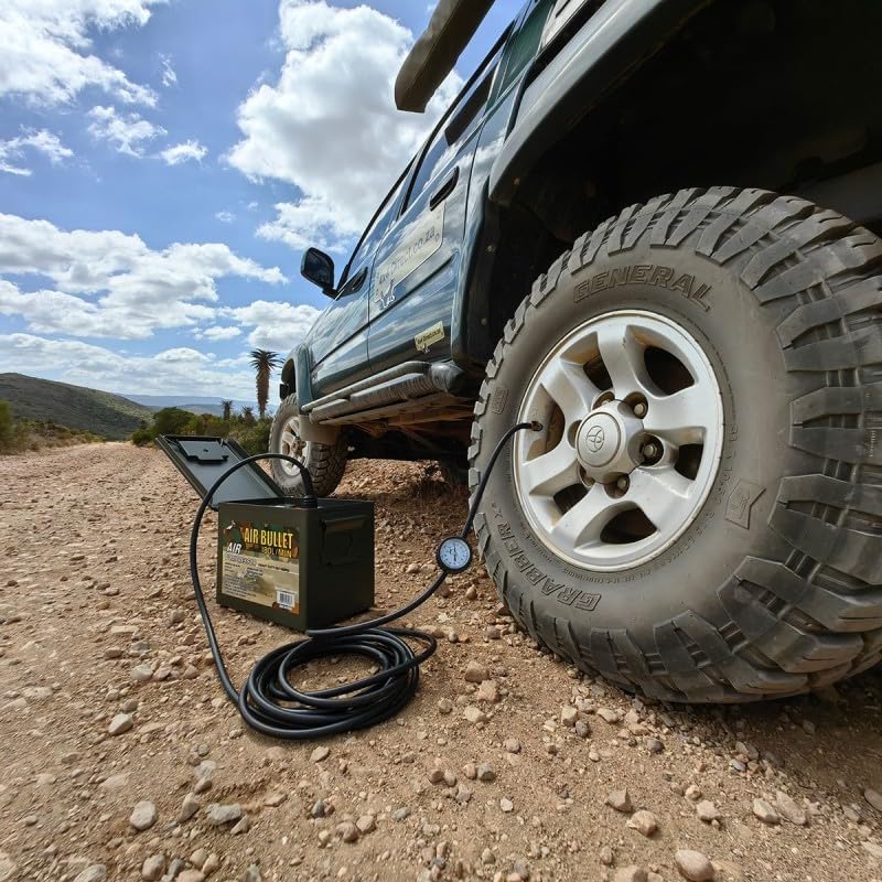 3xr 12V Air Compressor, 160L/M, 150PSI, 60mm Cylinder, Military Green - Image 5