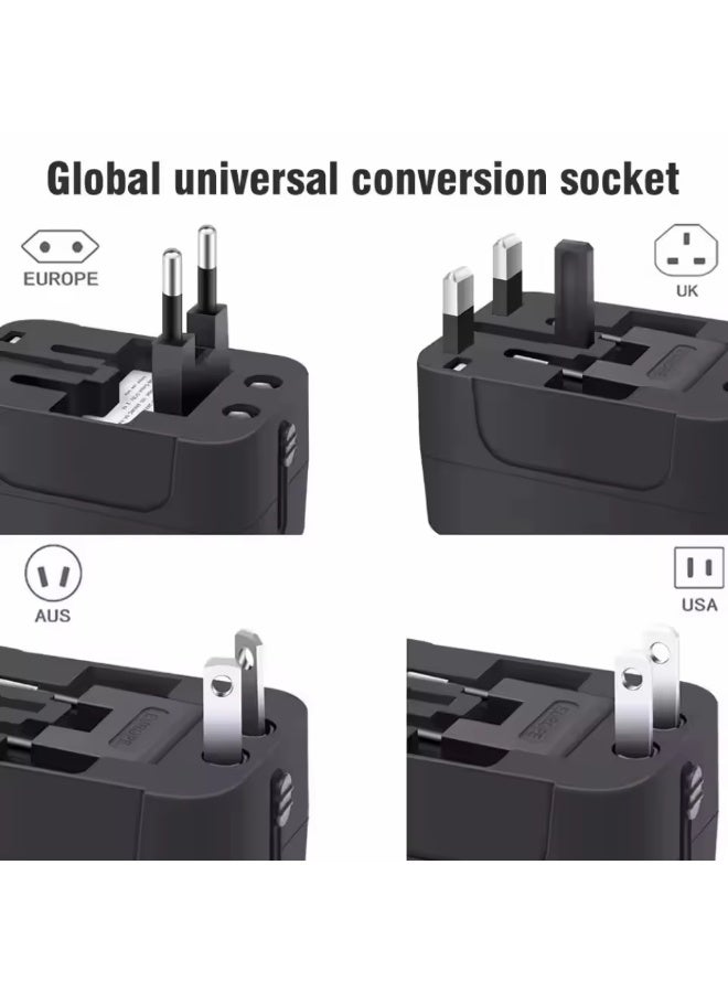 Walpck Universal Travel Adapters PD Fast Charging Wall Charger EU UK US AU AC Power Charger Adapter Outlet Converter Socket Plug Adaptor Connector with Type C USB Port - Image 3