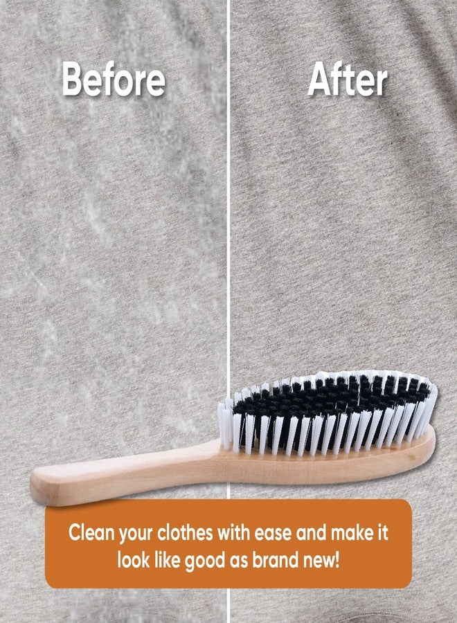 Superio Clothes Brush Garment Brush Sturdy Bristles, Garment Lint Remover, Wool Suits, Lint Brush, Pet Hair Removel, Suede, Dust, Hat Brush Durable Wood Handle, 2 Pack by Superio - Image 4