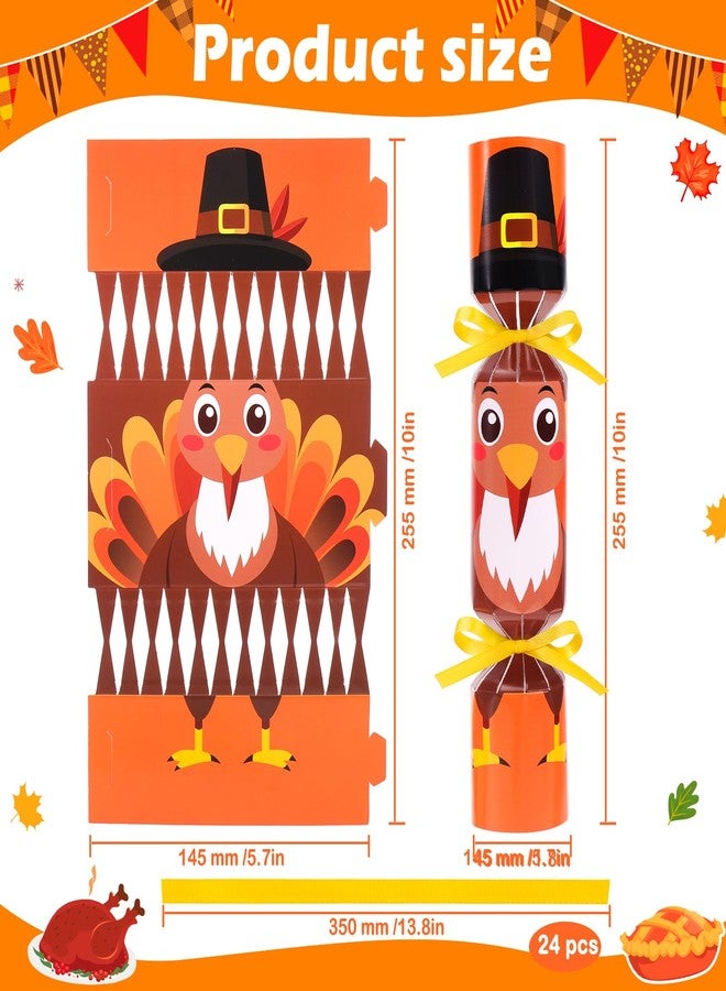 HOWAF 12pcs Thanksgiving Crackers, Thanksgiving Party Table Favor, Turkey Design No Snap No Popping Candy Boxes, Friendsgiving Holiday Cracker - Image 2