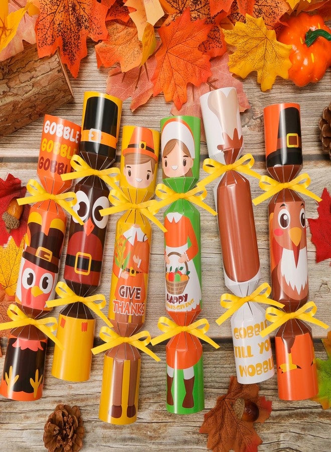 HOWAF 12pcs Thanksgiving Crackers, Thanksgiving Party Table Favor, Turkey Design No Snap No Popping Candy Boxes, Friendsgiving Holiday Cracker - Image 5
