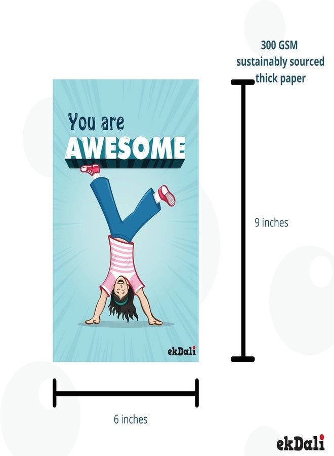 Ekdaliwall posters for girls room with motivational messages | Thick 350 GSM paper poster paper | 6 x 9 inches| A5 size | 6 Posters - Image 3
