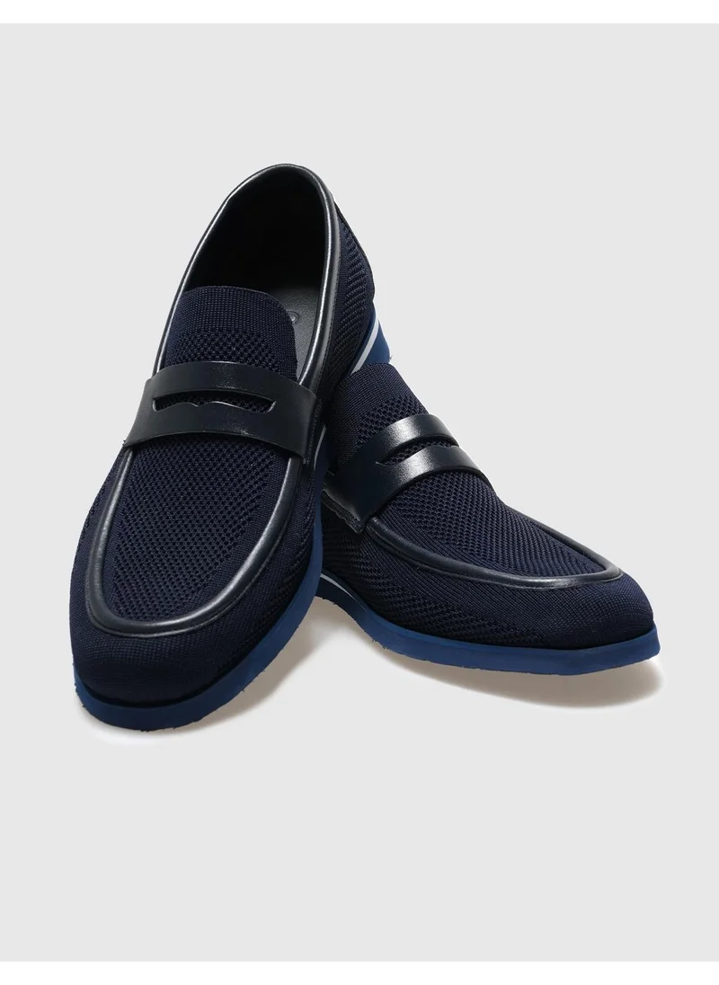Cabani Knitwear Navy Blue Men's Casual Shoes