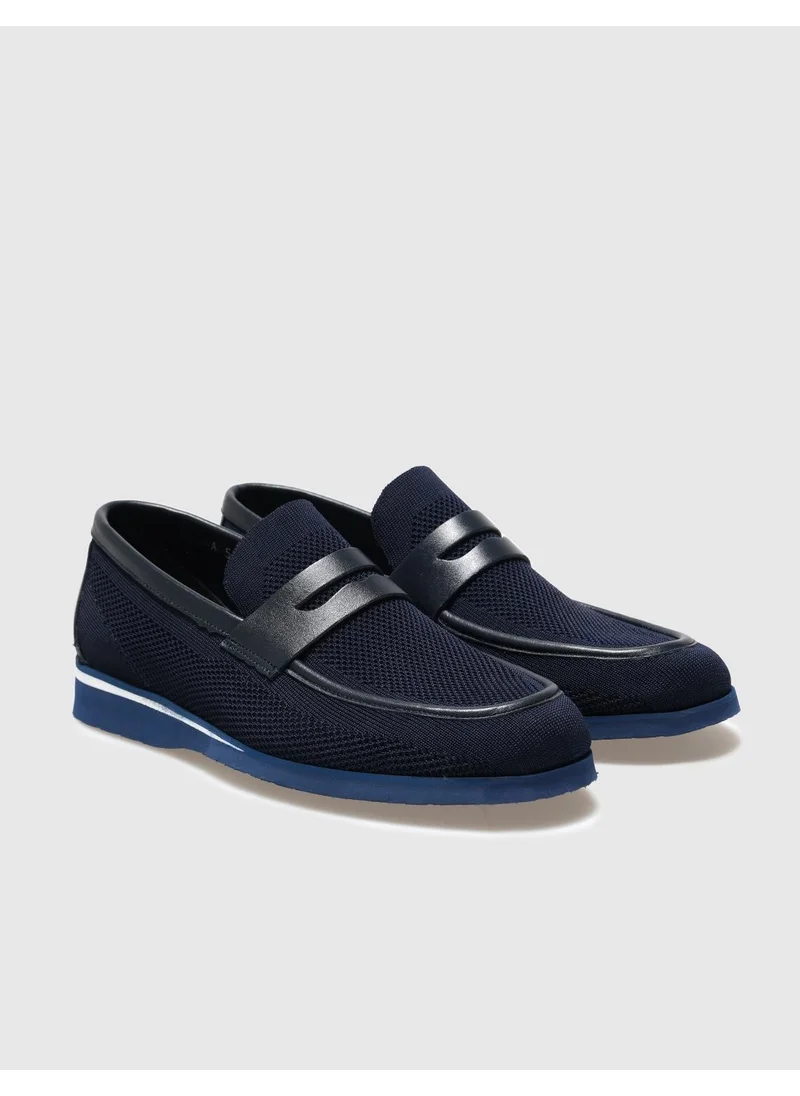 Cabani Knitwear Navy Blue Men's Casual Shoes