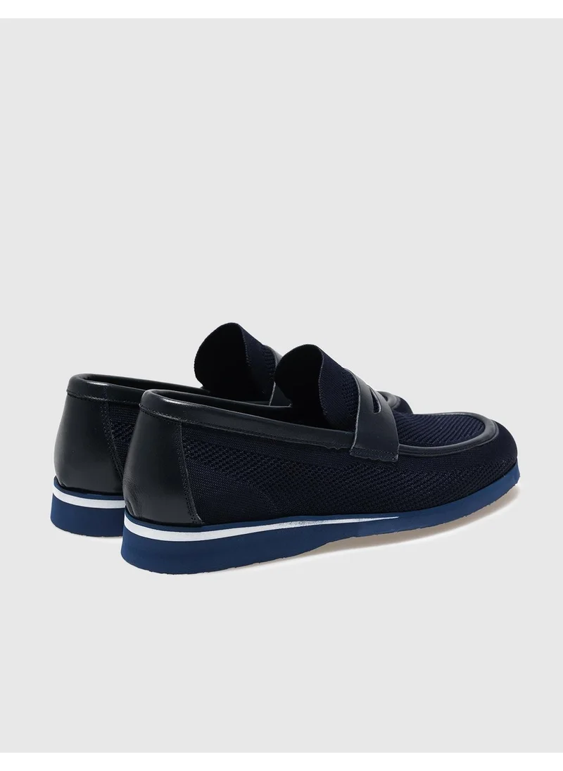 Cabani Knitwear Navy Blue Men's Casual Shoes
