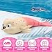 QUN XING Amphibious Remote Control Seal 24Ghz Rechargeable Pool Land Toy for Kids Ages 312 Waterproof Swimming Crawling Robot with USBC ChargingCute Bath Toy for Toddlers Boys Girls Pink - Image 4
