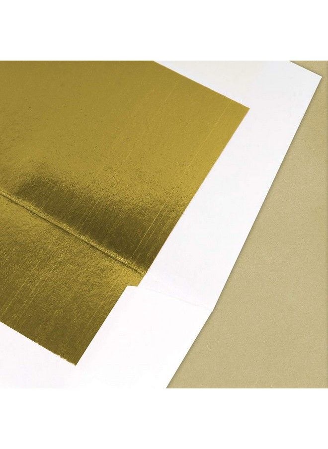JAM Paper A8 Foil Lined Invitation Envelopes 5 1 2 X 8 1 8 White With Gold Foil 50 Pack  - Image 4