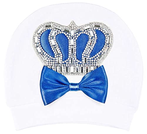 Lilax Baby Boy Newborn Crown Jewels Layette 4 Piece Gift Set 0-3 Months Royal Blue 0-3M - Image 4