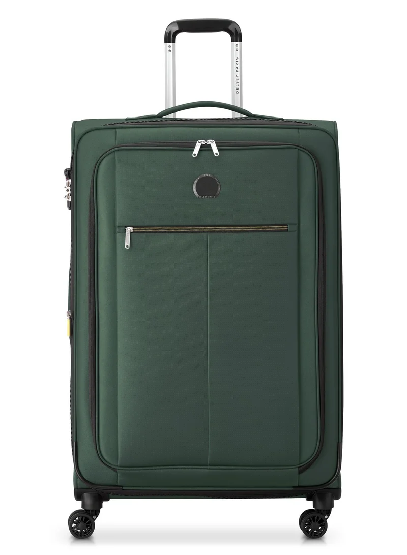 DELSEY Paris Pin Up 6 78cm Softcase 4 Double Wheel Expandable  Check-In Trolley Case  Green - 00343082103