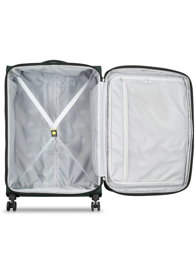 DELSEY Paris Pin Up 6 78cm Softcase 4 Double Wheel Expandable  Check-In Trolley Case  Green - 00343082103