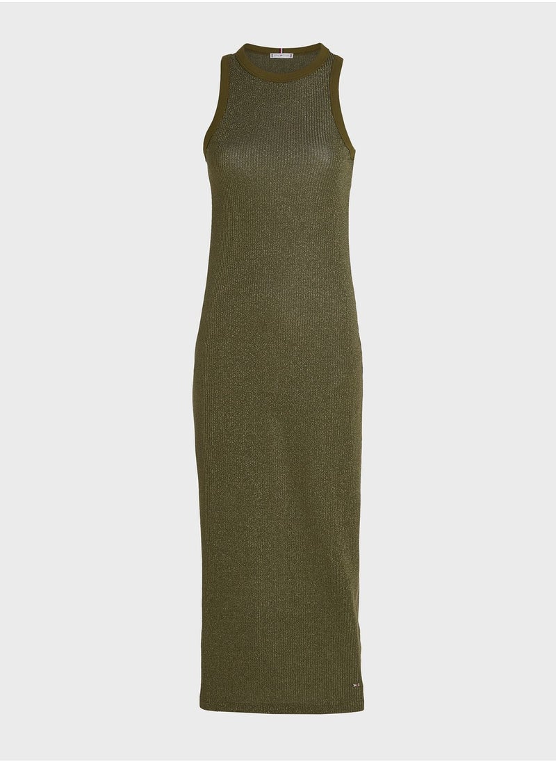 TOMMY HILFIGER - Crew Neck Knitted Dress - Image 1