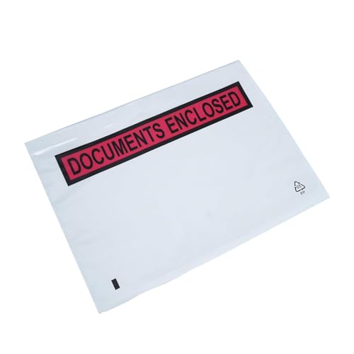 JPPL Packing List Envelopes A5(9.5X7 inches) Full Gumming Transparent Pouch for Shipping Packing Slip and Invoice Documents. (pack of 100) - Image 1