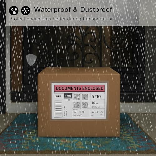 JPPL Packing List Envelopes A5(9.5X7 inches) Full Gumming Transparent Pouch for Shipping Packing Slip and Invoice Documents. (pack of 100) - Image 3