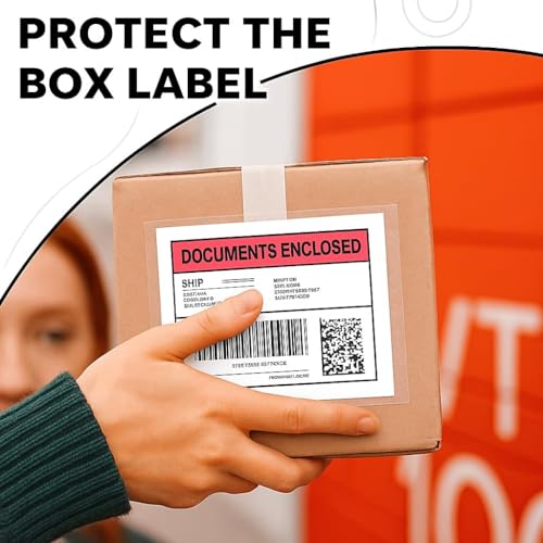 JPPL Packing List Envelopes A5(9.5X7 inches) Full Gumming Transparent Pouch for Shipping Packing Slip and Invoice Documents. (pack of 100) - Image 2
