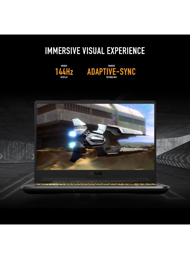 أسوس لابتوب TUF A15 للألعاب (2025) – AMD Ryzen 7-7445HS / شاشة 15.6 بوصة FHD / 512GB SSD / 16GB RAM / 4GB NVIDIA GeForce RTX 3050 للرسوميات / ويندوز 11 هوم / لوحة مفاتيح إنجليزية وعربية / أسود جرافيت / نسخة الشرق الأوسط – [FA506NCG-B165W] - Image 5