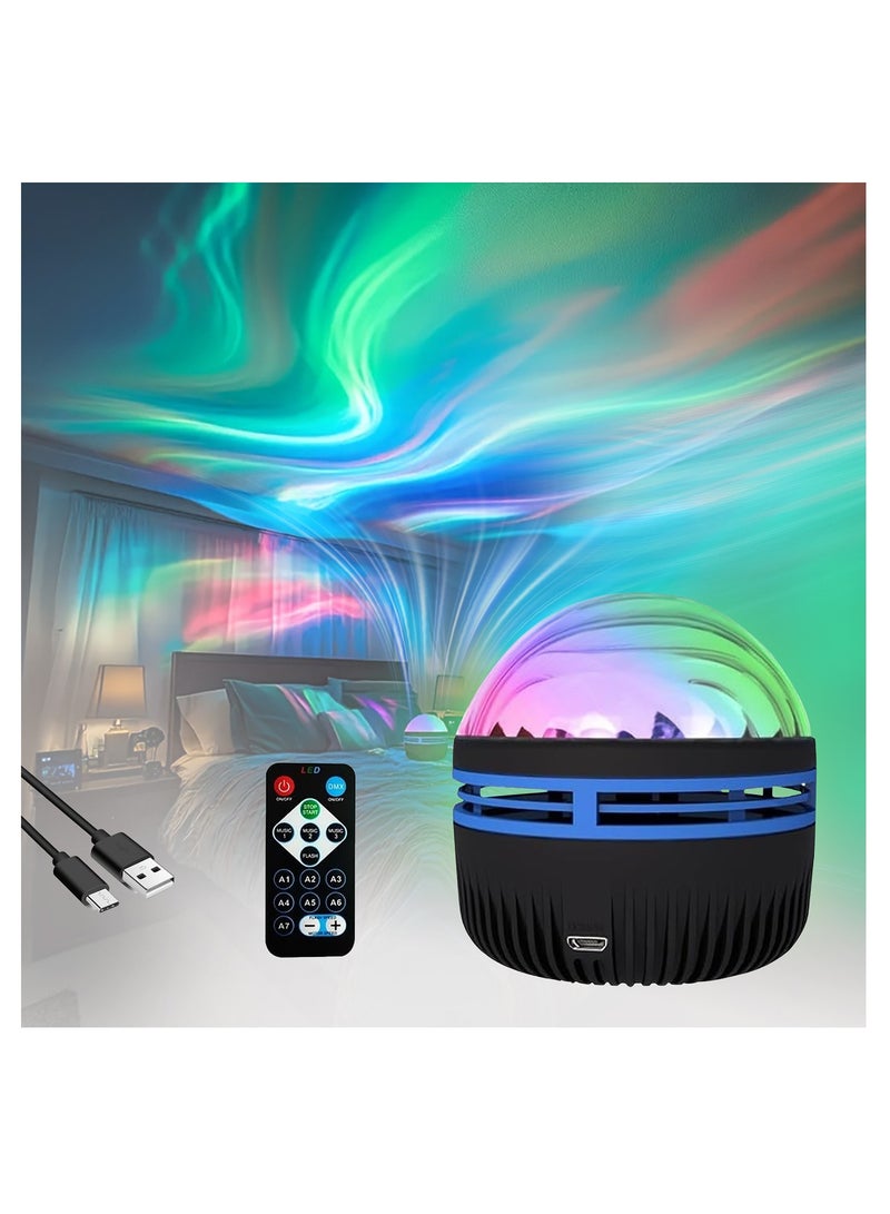 ACYYH LED Aurora Night Light Projector, USB Powered, Remote Control, Multi Color Modes - Image 1