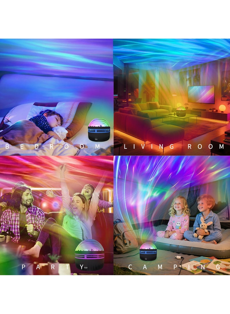 ACYYH LED Aurora Night Light Projector, USB Powered, Remote Control, Multi Color Modes - Image 4