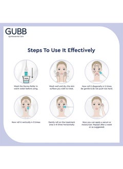 GUBB Hair Growth Derma Roller 0.5 Mm - 540 Titanium Microneedles | Activates Hair Follicles | Reduces Hair Fall | Promotes Hair Thickening | Premium Quality | Effective Scalp Treatment Tool - Golden  - Image 4
