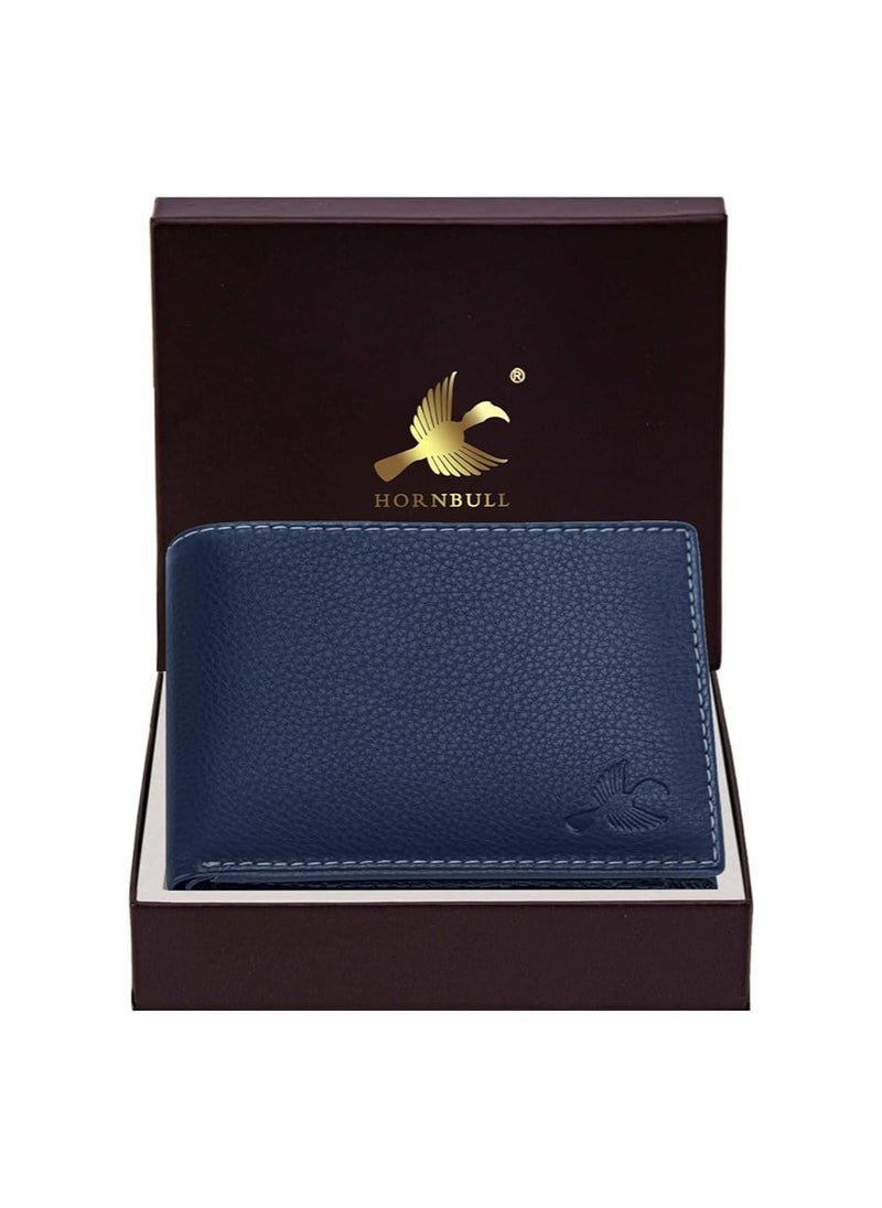 HORNBULL HORNBULL Maddison Mens Navy Genuine Leather Wallet | Elegant and Stylist Wallet with RFID Blocking | Gift Wallets for Men  - Image 2
