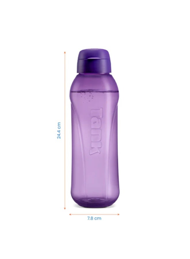 TANK Bottle Go, PP Plastic Leakproof 800ml, Purple - Image 2