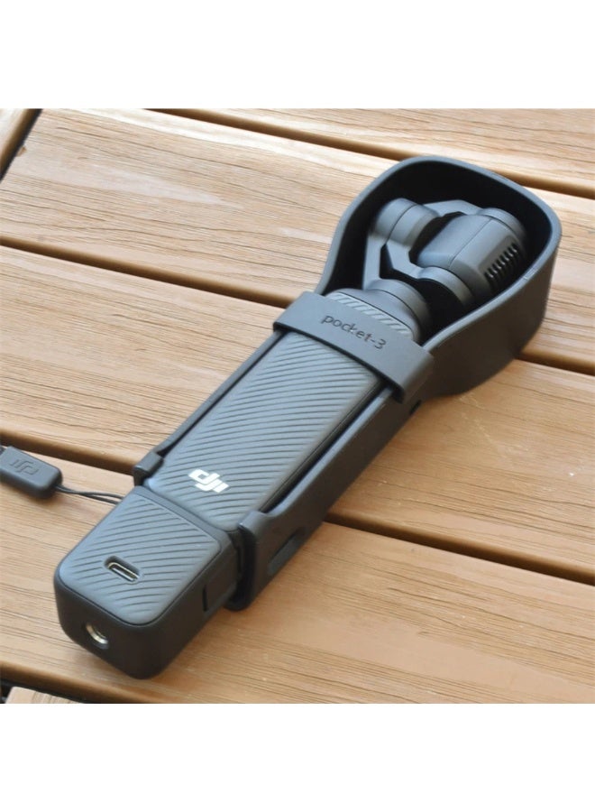 Black Protective Case for DJI Osmo Pocket 3 | Snug-Fit Cover with Precision Cutouts - Image 5