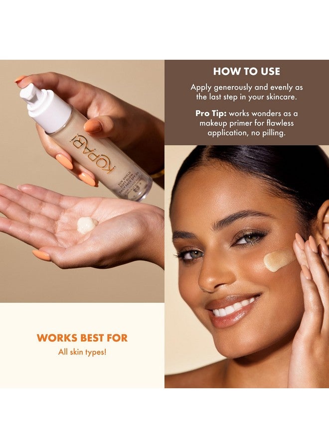 كوپاري واقي الشمس الناعم المتوهج للوجه مع عامل حماية من الشمس SPF 30 وفيتامين E حماية واسعة النطاق 1.5 أونصة - Image 5