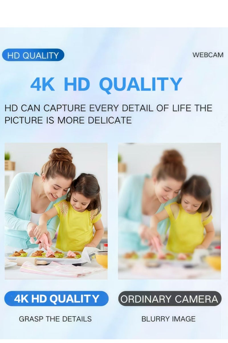 WIFI Mini Camera - Compact indoor plug-in smart security camera, 4K HD video, night vision, motion detection, two-way audio, easy set up, win 64memory card) - Image 2