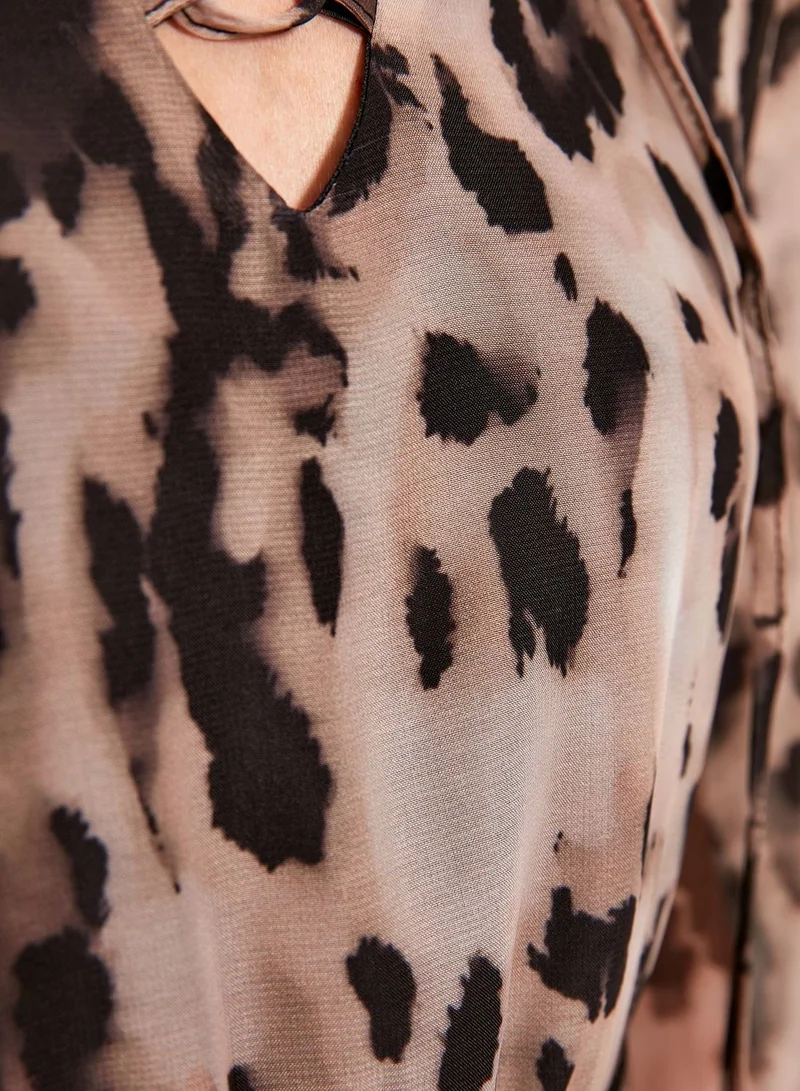 trendyol Leopard Print Dress