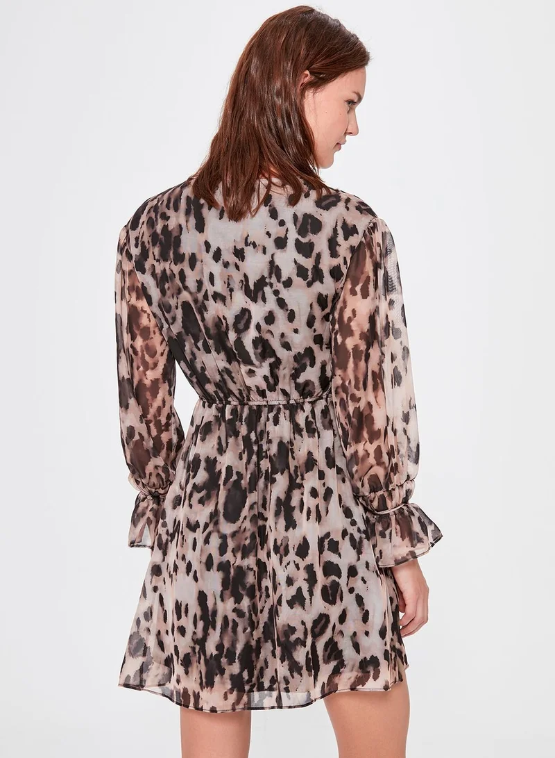 trendyol Leopard Print Dress